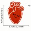 Wholesale Cute Cartoon Medical Care Embroider Cloth Patch Heart and Lung Accessories Patch Patch Ready-Made Computer Embroidered Ironing Patch