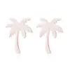 PVD Coated 18K Gold Real Gold Plated Coconut Tree 304 Stainless Steel Simple Style Waterproof Non Tarnish Ear Studs