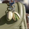 Wholesale You want to be happy pendant creative food series pistachio key chain personality backpack pendant creative trinkets