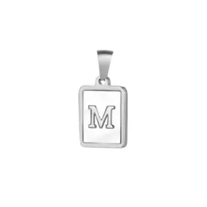 Silver / Letter M without Chain