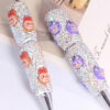 Wholesale Cross-Border New Cute Labubu Decorated with Diamonds and Loose Beads Beaded Pen DIY Beaded Ballpoint Pen Jewelry Accessories