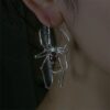 oly-47cc1dee589f642e6c5234cdfb421e8d Wholesale Cross-border Sweet Cool Spider Ear Hanging Puncture Ear Clip Dark Black Niche High-end Hot Girls Cold Wind Punk Earrings