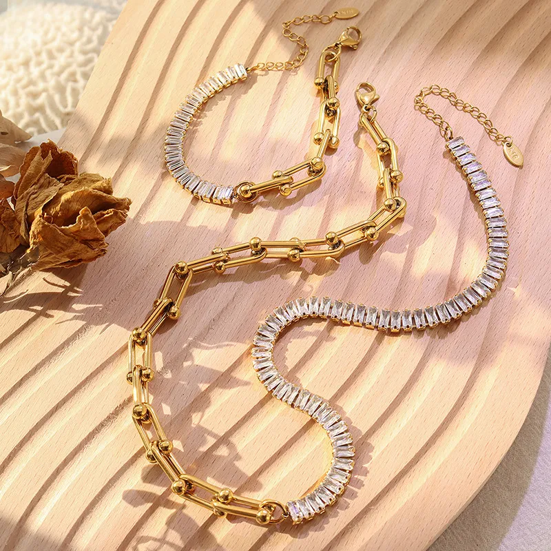Wholesale PVD Coated 18K Gold Plated 18K Gold 304 Stainless Steel Fashion