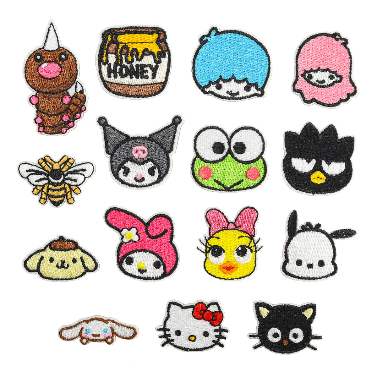 Wholesale DIY patchs Mini small cloth stickers cartoon Ppy OLY Exclusive