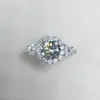 Wholesale Simple Style Geometric Copper Artificial Rhinestones Rings