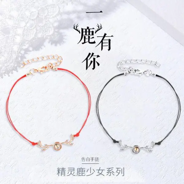 Wholesale Copper Elk Artificial Gemstones Bracelets