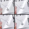 Casual Simple Style Human Flower Titanium Steel Plating Inlay Rhinestones Pearl Pendant Necklace