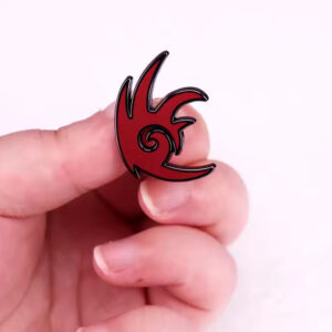 red brooch