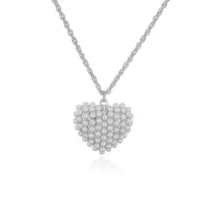 White Gold Heart Necklace
