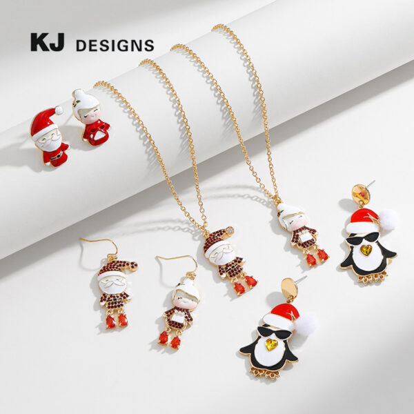 Wholesale Santa Claus Diamond Necklace