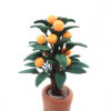 Wholesale 1:12 doll house accessories dollhouse mini clay flower plant orange tree potted orange tree model