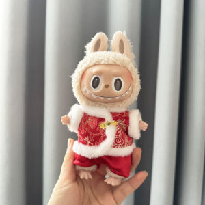 Jade gold button fur suit (top + pants) / Brab cloth can be worn on the first, second and third generations