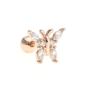 Large White / Rose Gold