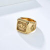 oly-482df88ef0ddcc6d9113887303b28376 Wholesale Stainless steel 18K gold plated crown titanium steel ring for men
