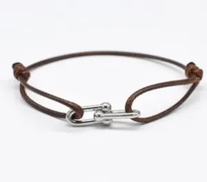 Wholesale Vintage Style Solid Color Stainless Steel Plating Bracelets