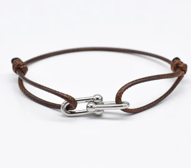Wholesale Vintage Style Solid Color Stainless Steel Plating Bracelets