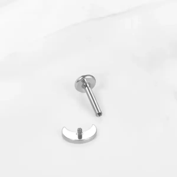 1 Piece Lip Rings Casual Star Moon Pure Titanium Titanium Alloy 14K Gold Plated White Gold Plated Lip Rings Ear Cartilage Rings & Studs