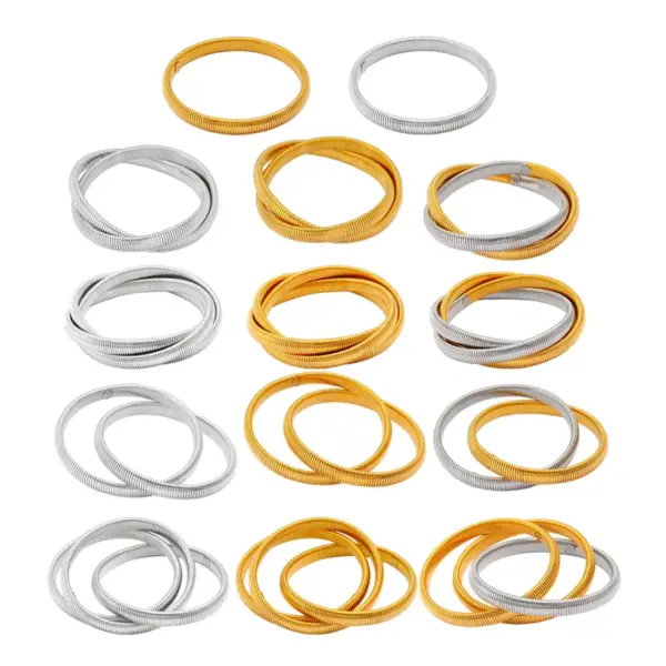 Wholesale PVD Coated 18K Gold Real Gold Plated Geometric 304 Stainless Steel 316 Stainless Steel Hip-Hop Simple Style Commute Waterproof Non Tarnish Bracelets Earrings Necklace