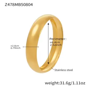 Z478-gold Glossy Bracelet Width 20mm