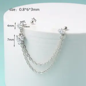 Style 3-Heart-Shaped White Zirconium