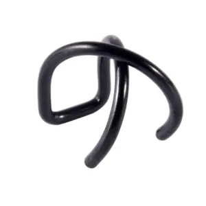 Black Cross Ear Clip 1.2x8mm
