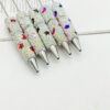 Wholesale New diy moon full diamond beaded pen colorful handmade stick diamond cute pen creative blind box gift ballpoint pen