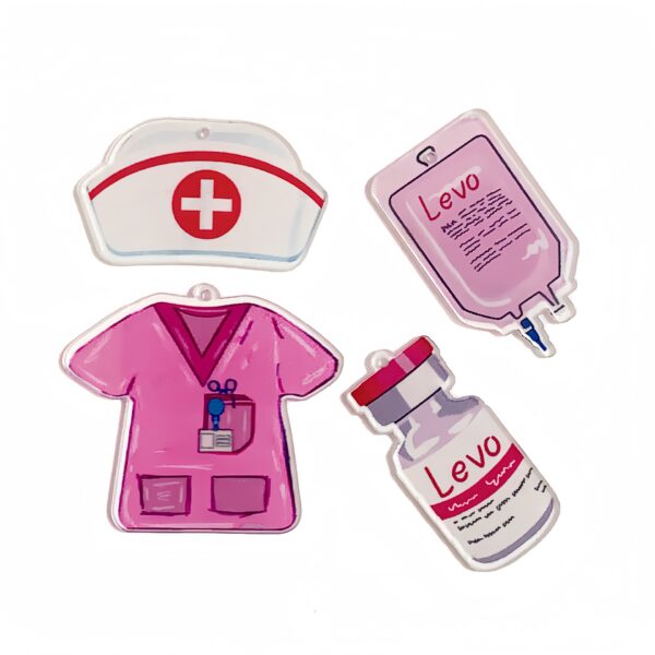 oly-48773689a1f04068228e4bdfdb6a6a10 Wholesale Nurses' Day Pink Acrylic Pendant DIY