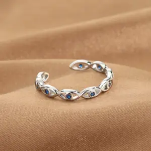 Q-J080 White Gold Color / Adjustable Opening