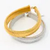 Wholesale 304 Stainless Steel 18K Gold Plated Lady Solid Color Choker