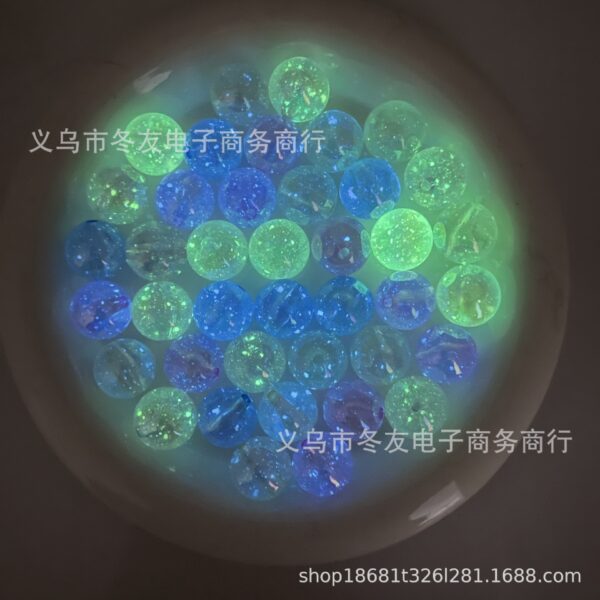 Wholesale Glow-in-the-dark cartoon character straight-hole beads