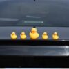 Wholesale Funny Little Duck Accessories Middle Finger Duck Car Ornaments Accessories Hanging Pendant Modification Exterior Decoration Creative Car Kun
