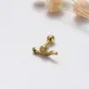 1 Piece Halloween Sweet Simple Style Cross Snake Spider Plating Inlay Copper Zircon Cartilage Earrings