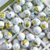 Wholesale 10pcs Yellow Bee Acrylic Beads