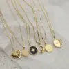 Wholesale Jewelry Fashion Simple Style Star Moon Heart 304 Stainless Steel 14K Gold Plated Plating Necklace