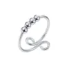 Wholesale Cross-Border Double-layer Rotatable Round Bead Ring Female Anxiety Decompression Female Ring Personality Fashion Bracelet Factory Wholesale