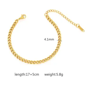 4mm Bracelet / Gold