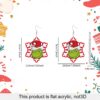 Wholesale Christmas Acrylic 2D Flat Earrings, OLY Exclusive