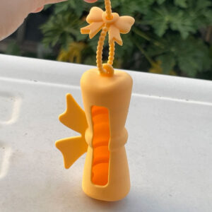 Protective case + bow tie / yellow bow