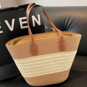 Five-strand braid—khaki beige / 42*28*13cm
