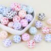 Wholesale [Hongzhou] Cross Watermark Food Grade Silicone Round Beads Baby Teether DIY Jewelry Loose Beads Ready for Sale