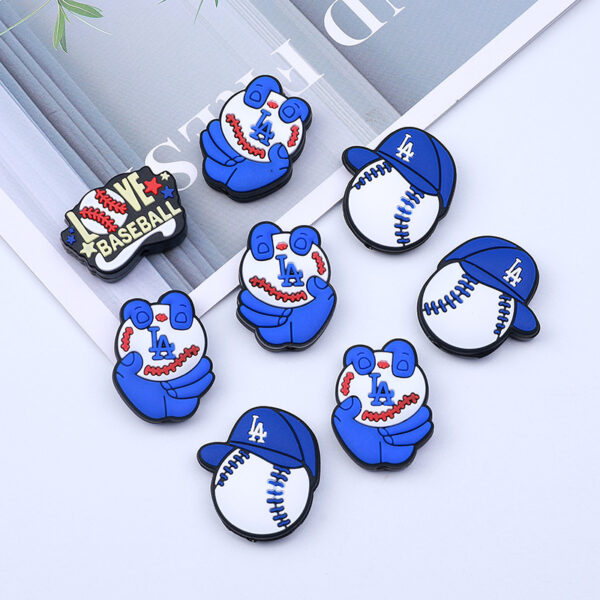 Wholesale Baseball silicone beads