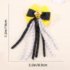 Wholesale children's hair accessories all-match fresh hairpin cute bee ribbon bow hairpin