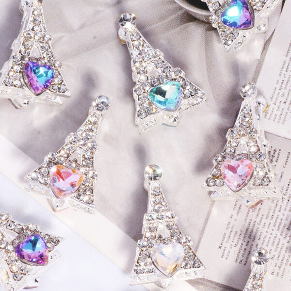 oly-48c262637d6dcbfe96748cd436f49983 Wholesale Three-Dimensional Eiffel Tower Alloy Hole Loose Beads DIY Mobile Phone Key Chain Necklace Bag Chain Accessories