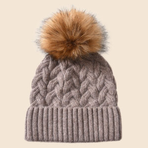 Wholesale Winter Elastic Earflap Thick Warm Knitted Hat