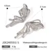 PVD Coated Real Gold Plated Butterfly 304 Stainless Steel Simple Style Classic Style Waterproof Non Tarnish Ear Studs