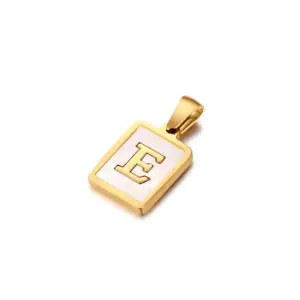 Gold / Letter E without Chain