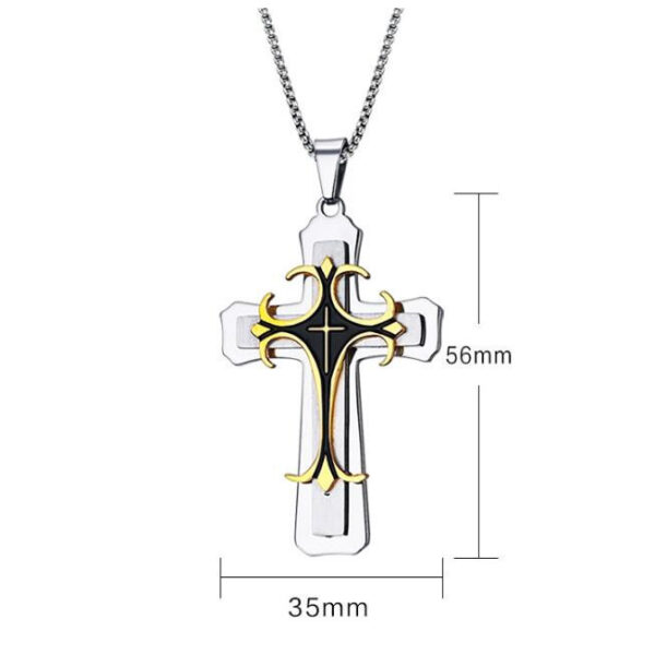 oly-48f83f148df309aaa60122aad2924330 Wholesale e-commerce sply retro men's pendant necklace pure steel chain jewelry