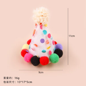 B34113 white wave dot cap / Free size