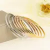 Wholesale Ion Plating (IP) 18K Gold Plated Solid Color 304 Stainless Steel Simple Style Waterproof Non Tarnish 304 Stainless Steel Bangle
