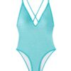 Wholesale 2025 New Cross Strap One-Piece Bikini Swimsuit Cross-Border Pure Color Sexy Beach Vacation Bikini for Women